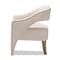 Baxton Studio Floriane Modern Beige Upholstered Lounge Chair 146-8330 - alternate 2